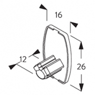 End cover oval (side guide) (Each) End cover oval (side guide) (Each)