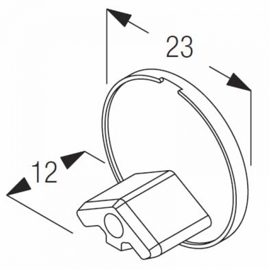 End cover round (Each)