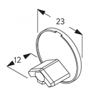End cover round (side guide) (Each) End cover round (side guide) (Each)