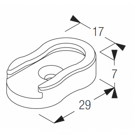 Double base short (side guide) (Each)