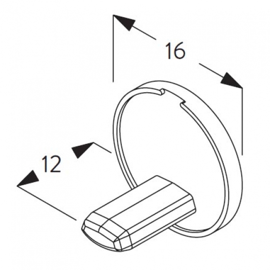 Endcover round (Each)