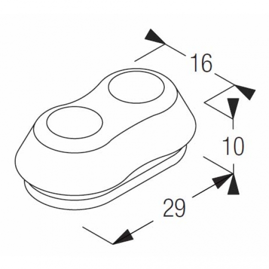 Double wire holder (side guide) (Each)