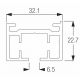 Rail ONLY White (per metre) Rail ONLY White (per metre)