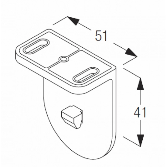 Bracket in white (Each)