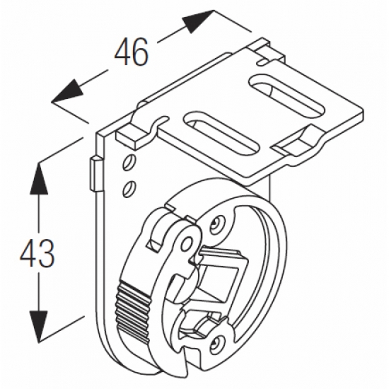 bracket left, top fix (Each)