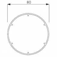 Profile Tube (80mm) (per metre) Profile Tube (80mm) (per metre)