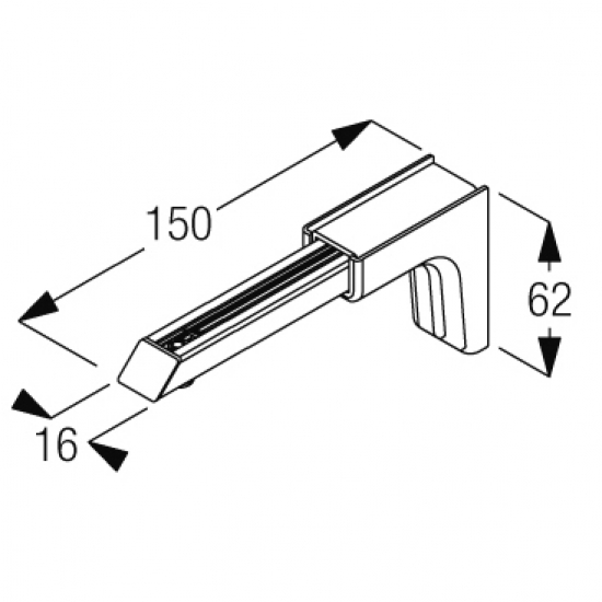 Universal Smart fix 150mm Bracket in White, Silver and Black