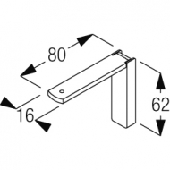 Smart fix 80mm Bracket Set (made up of parts 11119 + 11116) Smart fix 80mm Bracket Set (made up of parts 11119 + 11116)