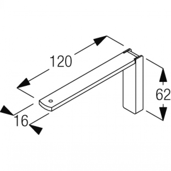 Smart fix 120mm Bracket Set (made up of parts 11121 + 11116)