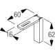 Smart fix 60mm Bracket Set Slotted for Metropole & Metroflat (made up of parts 11124 + 11116)