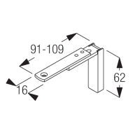 Smart fix Adjustable Bracket Set for Metropole & Metroflat (made up of parts 11128 + 11116) Smart fix Adjustable Bracket Set for Metropole & Metroflat (made up of parts 11128 + 11116)