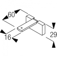 Square Smart fix 60mm Bracket Set (made up of parts 11139 + 11137) Square Smart fix 60mm Bracket Set (made up of parts 11139 + 11137)