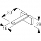 Square Smart fix 80mm Bracket Set (made up of parts 11140 + 11137)