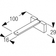 Square Smart fix 100mm Bracket Set (made up of parts 11141 + 11137) Square Smart fix 100mm Bracket Set (made up of parts 11141 + 11137)