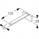 Square Smart fix 120mm Bracket Set (made up of parts 11142 + 11137)