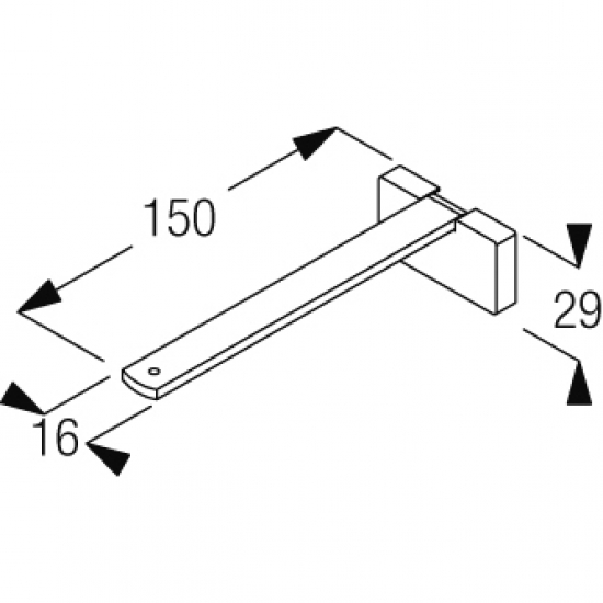 Square Smart fix 150mm Bracket Set (made up of parts 11143 + 11137)