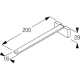 Square Smart fix 200mm Bracket Set  (made up of parts 11144 + 11137)