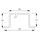 Recess Profile for 6465 systems in White or Black 