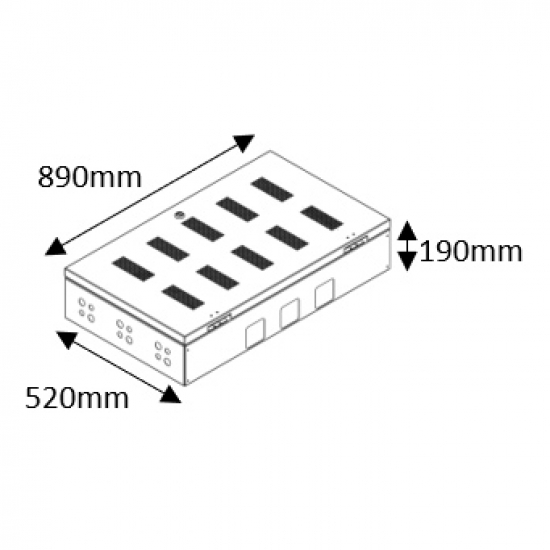 Cabinet up to 24 Shading Device Unit including Circuit Breaker Protection (Each)