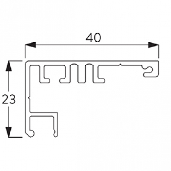 Side guide case (New Version 2021) (per Metre)