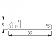 Side guide cover (New Version 2021) (per Metre) Side guide cover (New Version 2021) (per Metre)