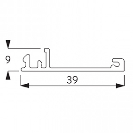 Side guide cover (New Version 2021) (per Metre)