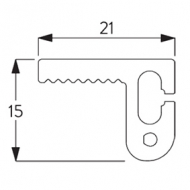 Zip Profile (per Metre) Zip Profile (per Metre)