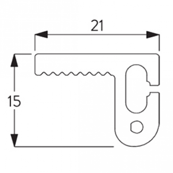 Zip Profile (per Metre)