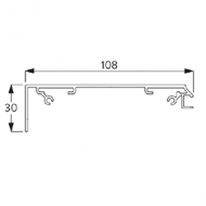 Installation Profile Fascia 110mm (per Metre) Installation Profile Fascia 110mm (per Metre)