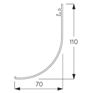 Fascia Round 110mm (per Metre) Fascia Round 110mm (per Metre)