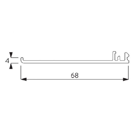 Box cover 110mm (per Metre)