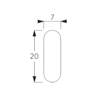 Bottom bar 20mm x 7mm