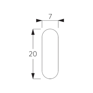 Bottom bar 20mm x 7mm