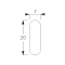Bottom bar 20mm x 7mm