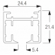 2191 Rail ONLY Antique Bronze, Gold, Black (per metre) 2191 Rail ONLY Antique Bronze, Gold, Black (per metre)