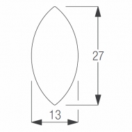 Oval wooden weight section (3 metre) (Discontinued)