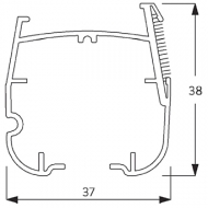 Aluminium Headrail (per Metre) Aluminium Headrail (per Metre)