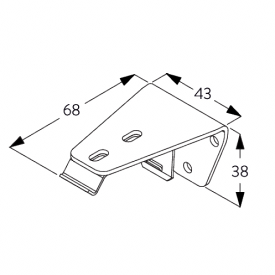 Wall/Ceiling Bracket (white only)