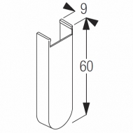 Plastic bracket cover 60mm (Discontinued 2018) (Some stock still available)  Plastic bracket cover 60mm (Discontinued 2018) (Some stock still available)