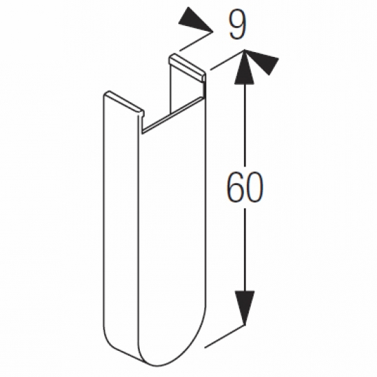 Plastic bracket cover 60mm (Discontinued 2018) (Some stock still available) 