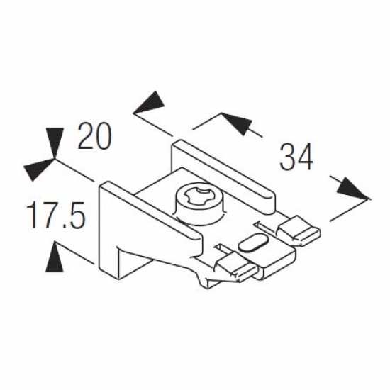 Universal nylon bracket