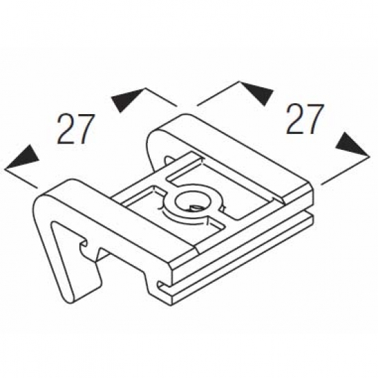 Top fix bracket in White or Black