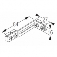 Bracket for return profile Bracket for return profile