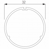 4227 Headrail ONLY 32mm (Price per Metre) 4227 Headrail ONLY 32mm (Price per Metre)