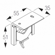 Universal brackets, pelmet Universal brackets, pelmet