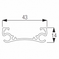4412 Support Bar (per metre) (Obsolete)