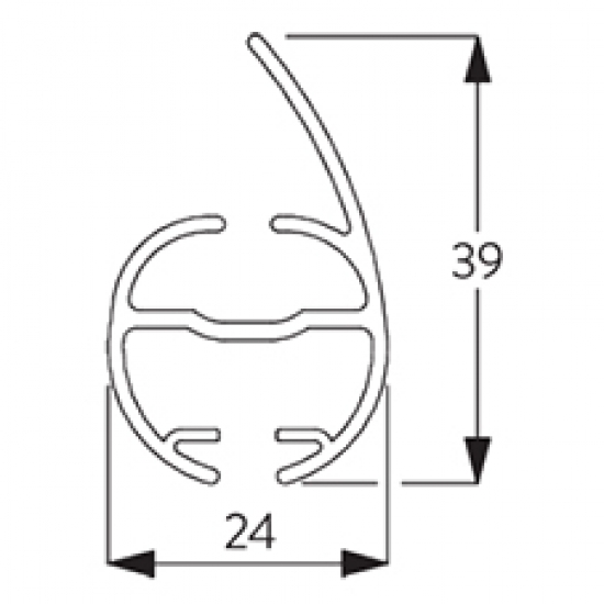 Bottom bar (per metre)