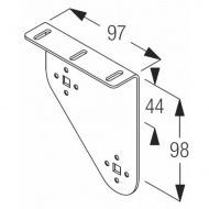 Double Roller Blind Bracket, Left (small systems) (OBSOLETE) Double Roller Blind Bracket, Left (small systems) (OBSOLETE)