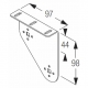 Double Roller Blind Bracket, Left (small systems) (OBSOLETE)