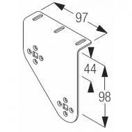 Double Roller Blind Bracket, Right  (small systems) (Obsolete) Double Roller Blind Bracket, Right  (small systems) (Obsolete)